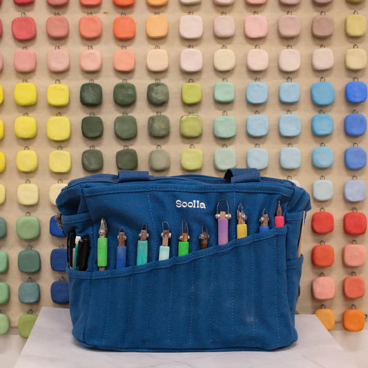 Soolla Studio Artist Bag, Blueberry Bliss, Art Supply Tote Bag