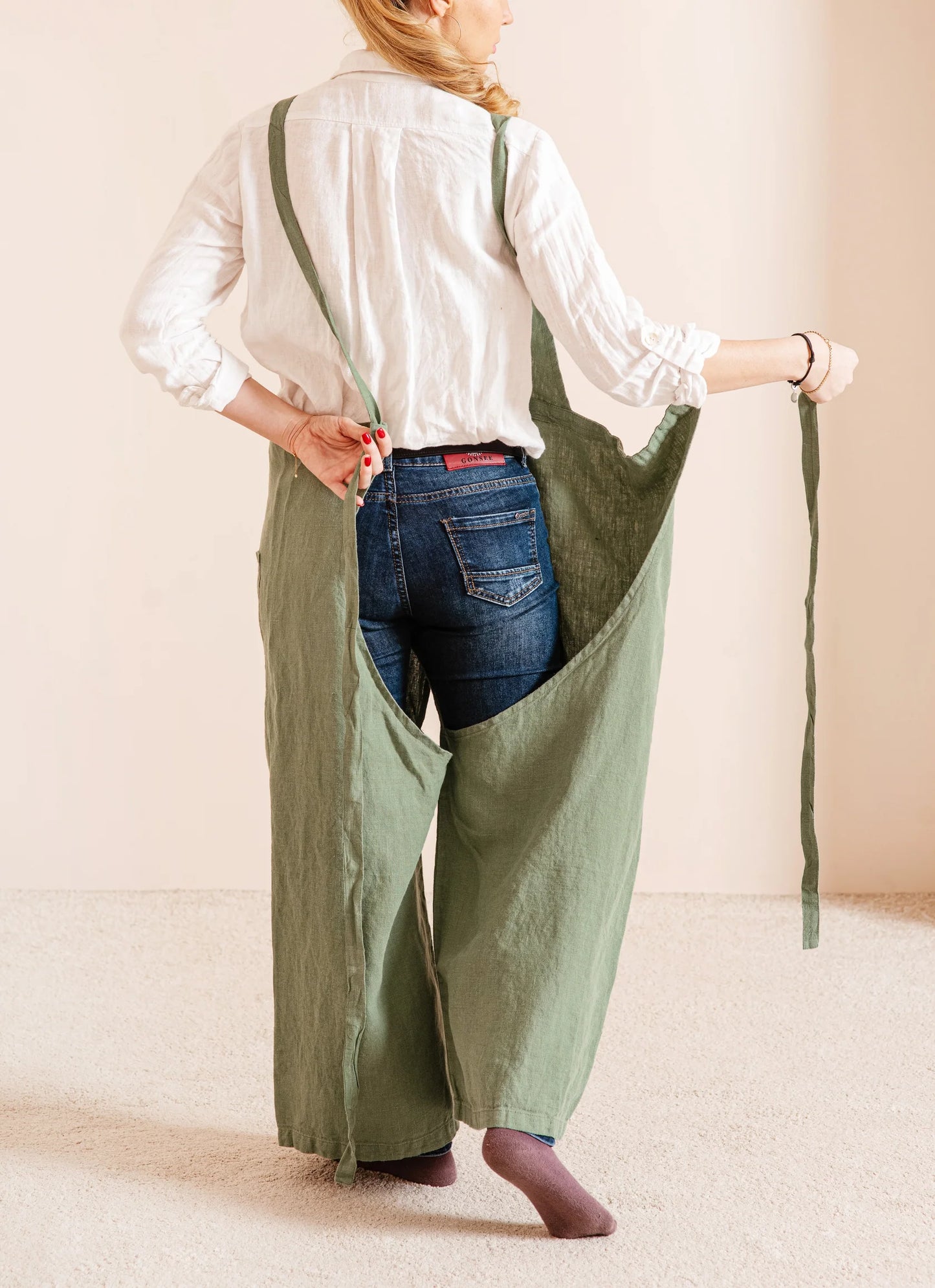 LINENQ Apron- Green