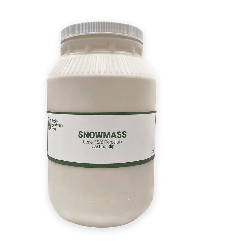 Snowmass - Mid Fire ^6 White Porcelain Casting Slip - 5 Gallon