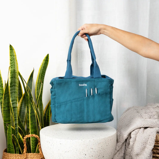 Soolla Studio Artist Bag, Aquamarine, Art Supply Tote Bag
