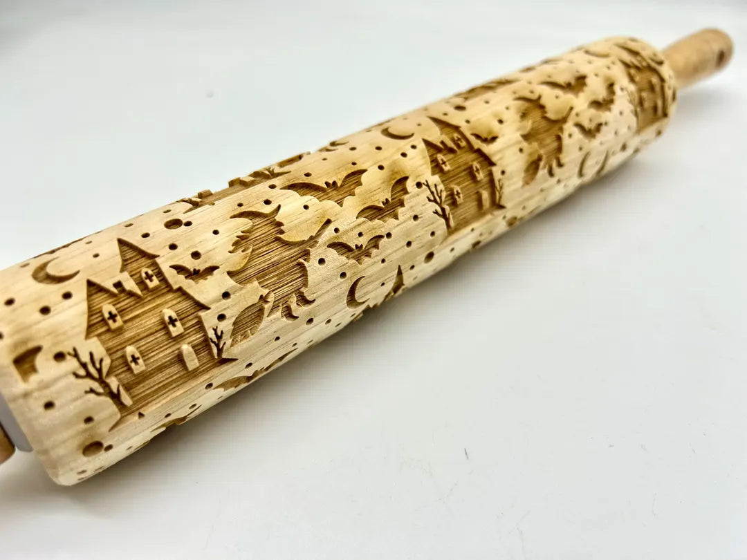 Rolling Pin: Witch and Bat
