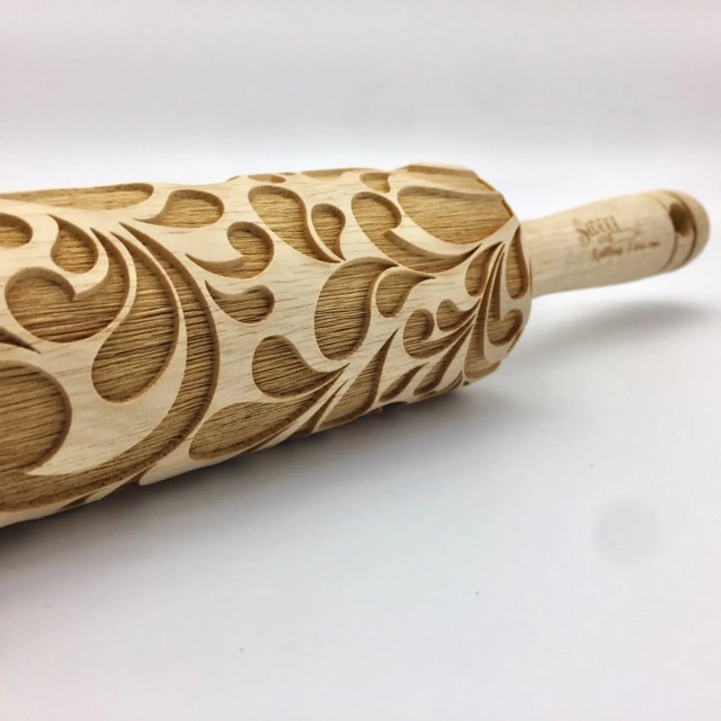 Rolling Pin: Floral Swirl