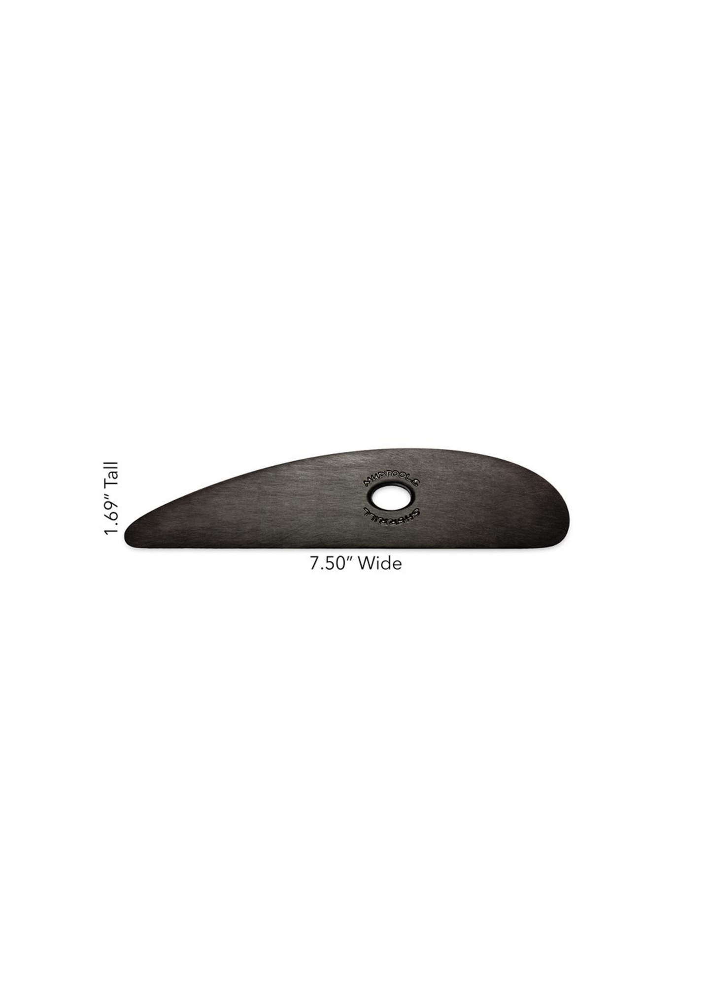 Small Platter Polymer Rib- Black Extra Firm