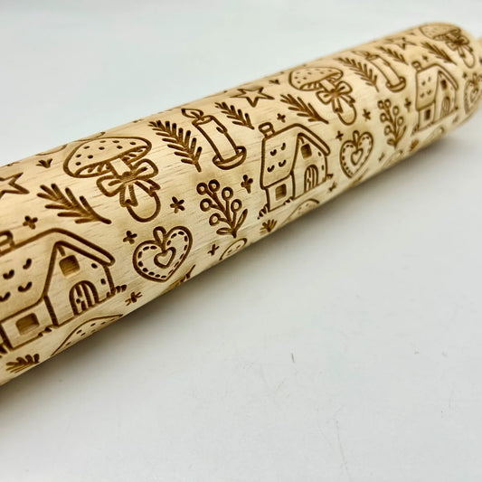 Rolling Pin: Cozy Christmas Cottage