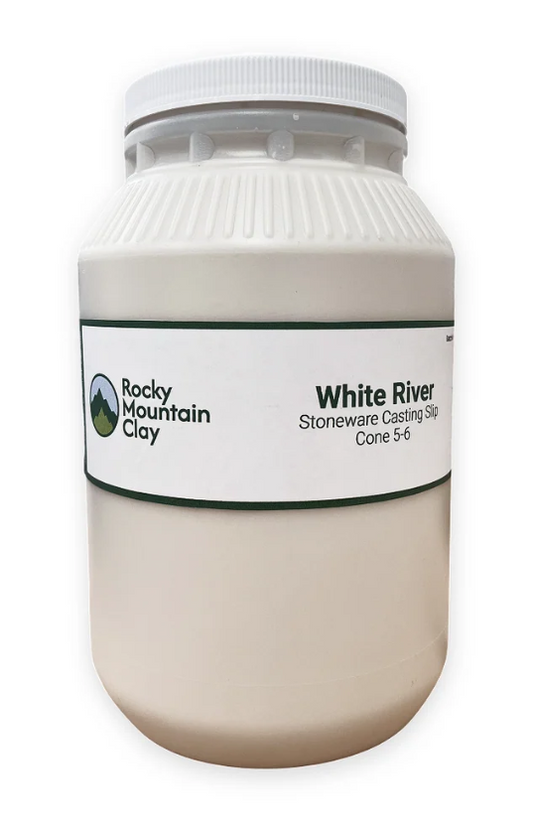 White River - Cone ^5/6 Midfire Stoneware Casting Slip - 5 Gallon