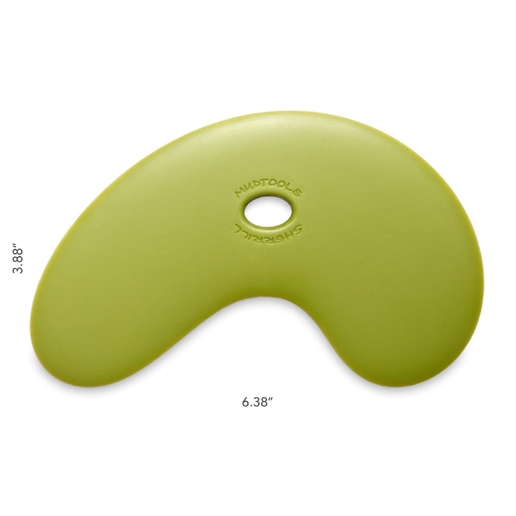 Large Bowl Polymer Rib- Green Medium