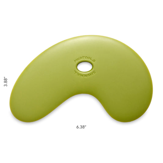 Large Bowl Polymer Rib- Green Medium