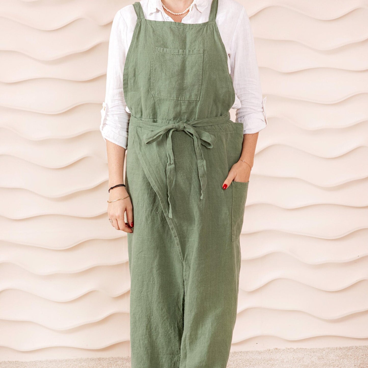 LINENQ Apron- Green