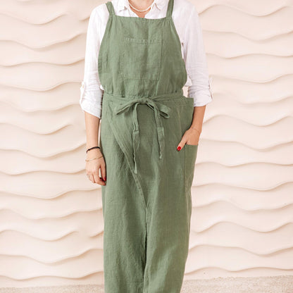LINENQ Apron- Green