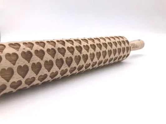 Rolling Pin: Small Hearts