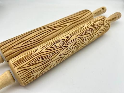 Rolling Pin: Wood Grain (Small Scale)